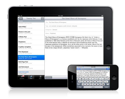 Wordpress for iOS Wordpress for iOS