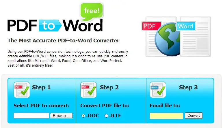 Pdf to word online 