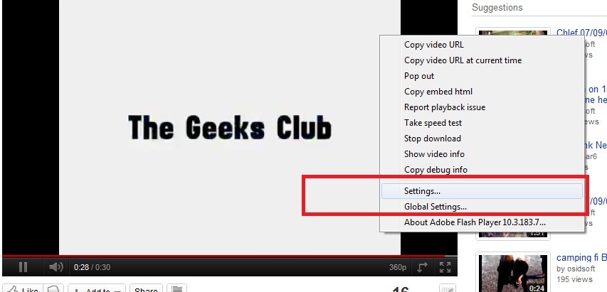 increase streaming video speed on flash player