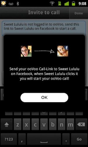 ooVoo send link to friends