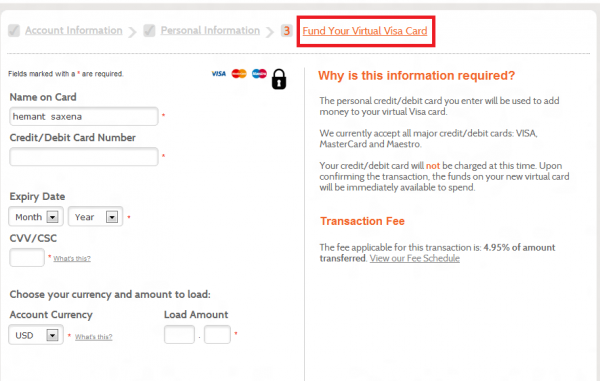 EntroPay - fund your virtual visa card
