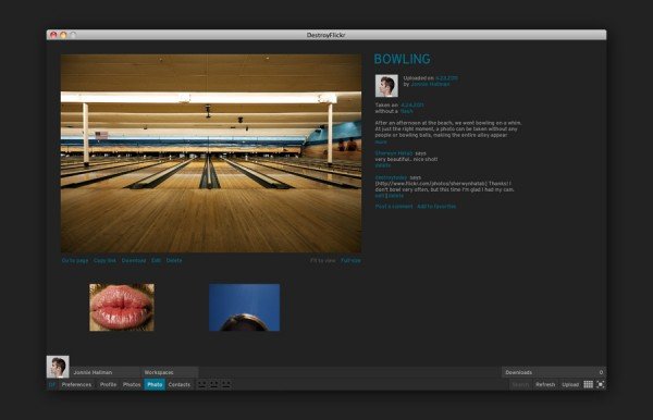 DestroyFlickr - Window