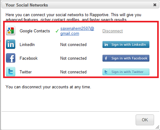 Rapportive - Connect your social networks