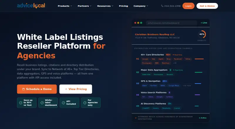 Advice Local's website