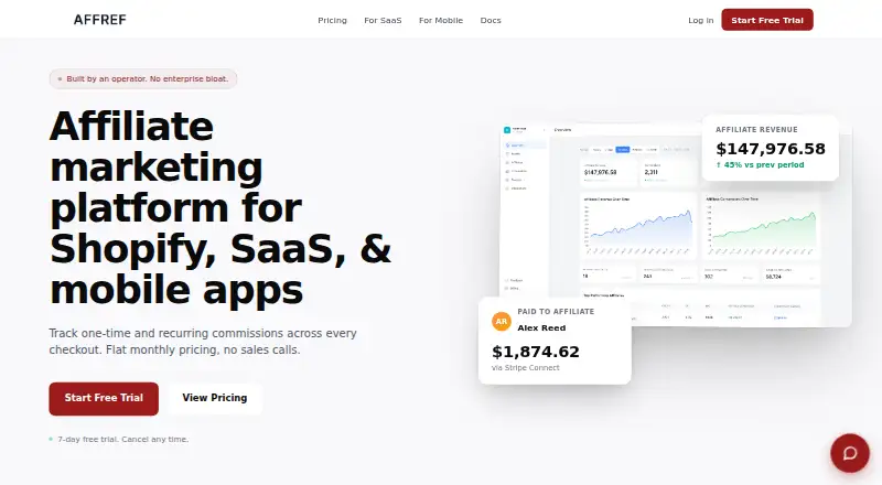 AffRef's website