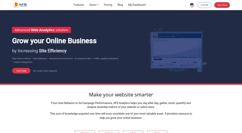 AFS Analytics's website