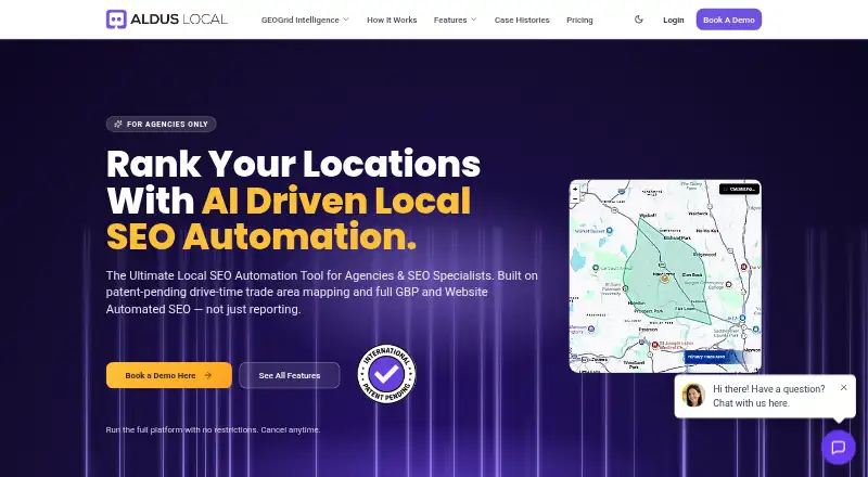 Aldus Local's website