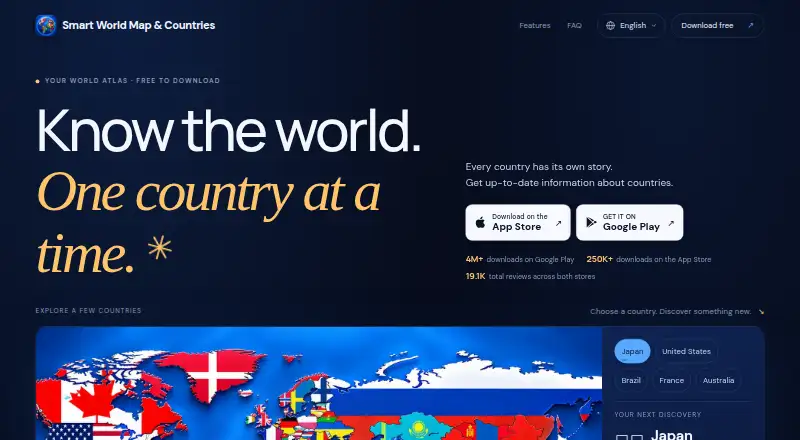 World Map & Countries's website