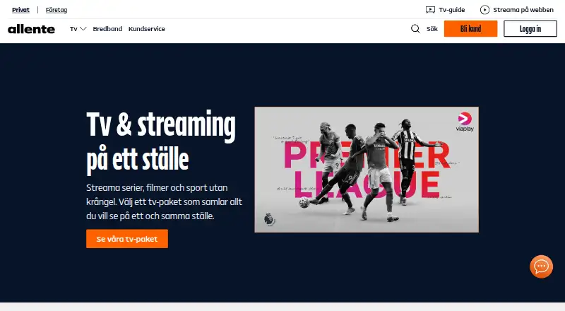 Allente's website
