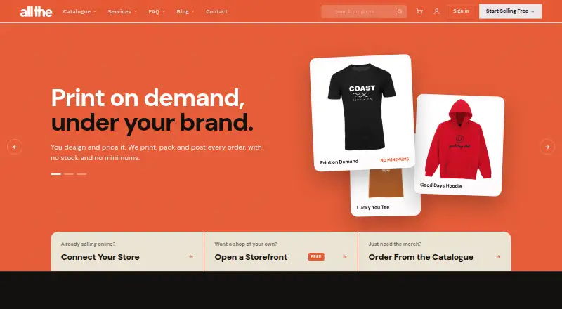 allthe's website
