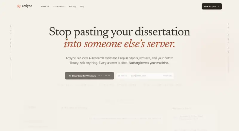 Arclyne's website