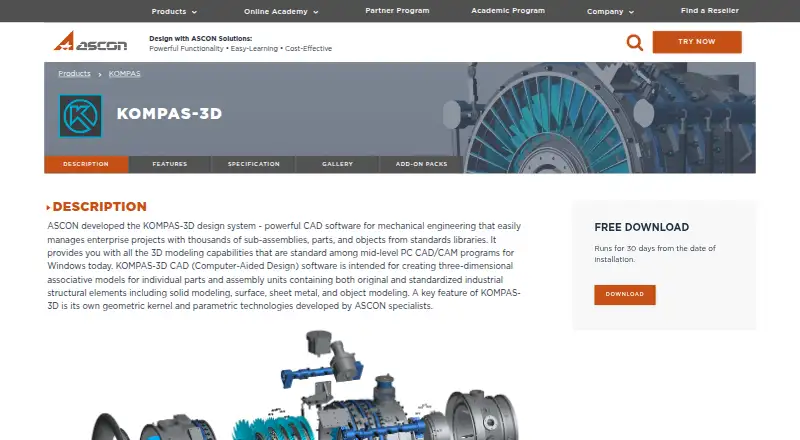 KOMPAS-3D's website