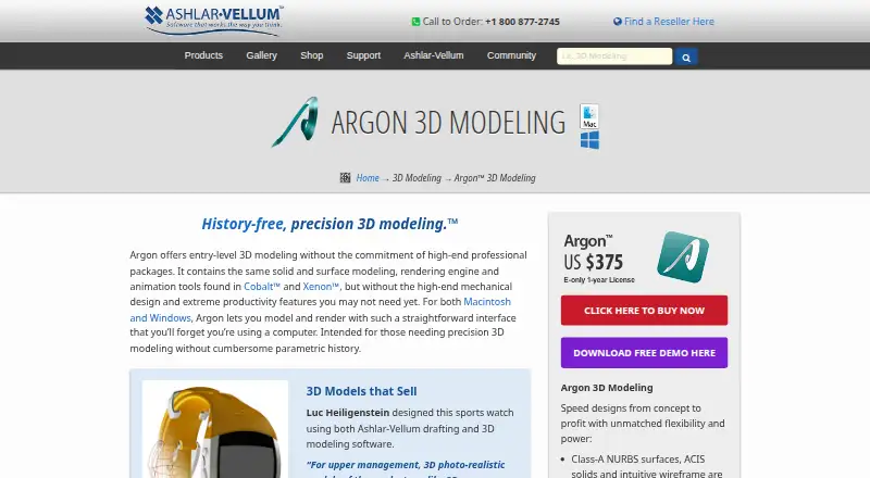 Ashlar-Vellum Argon's website