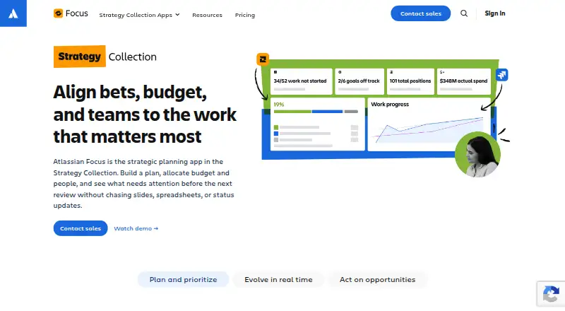 Atlassian Focus's website