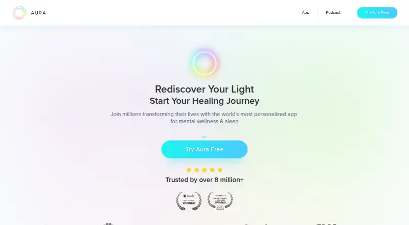 Aura's website