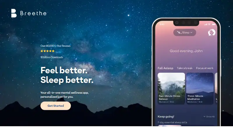 Breethe's website