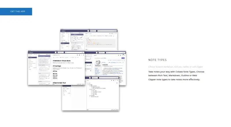 Collate's website
