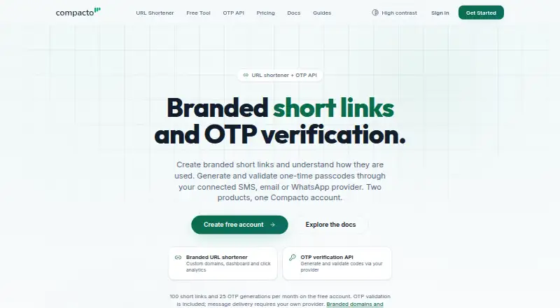 Compacto's website