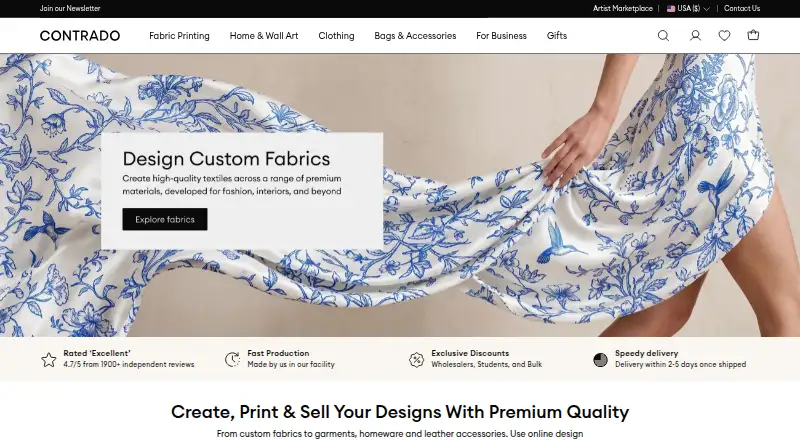 Contrado's website