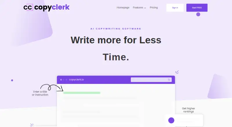 CopyClerk's website