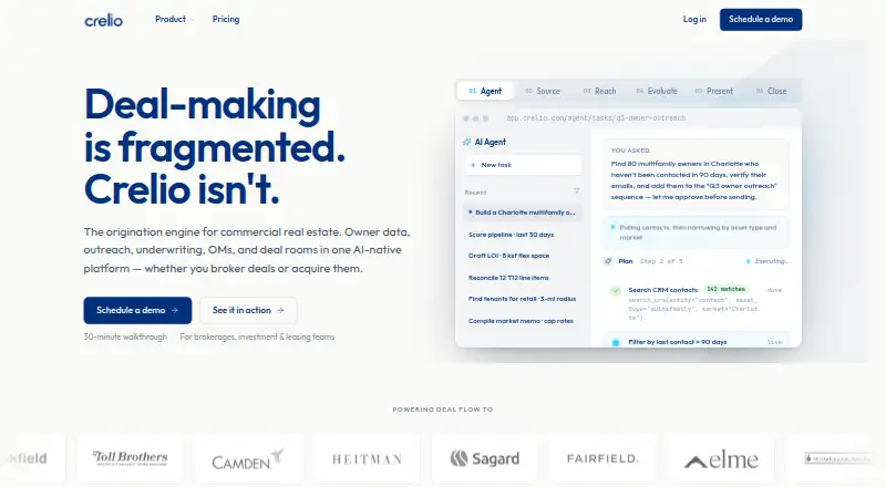 Crelio's website