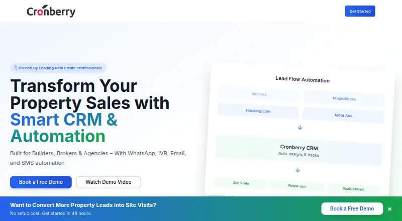 Cronberry CRM's website