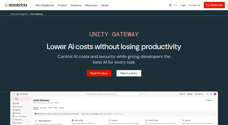Unity Gateway's website