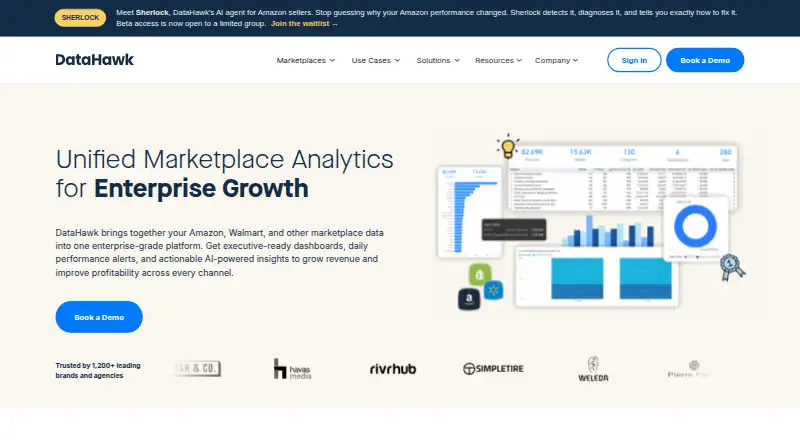 DataHawk's website