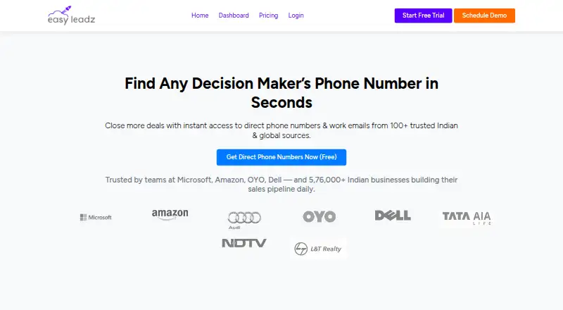 EasyLeadz's website