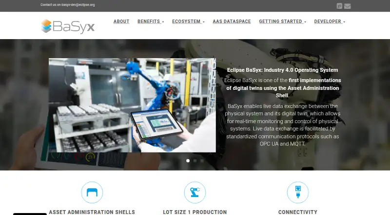 Eclipse BaSyx's website