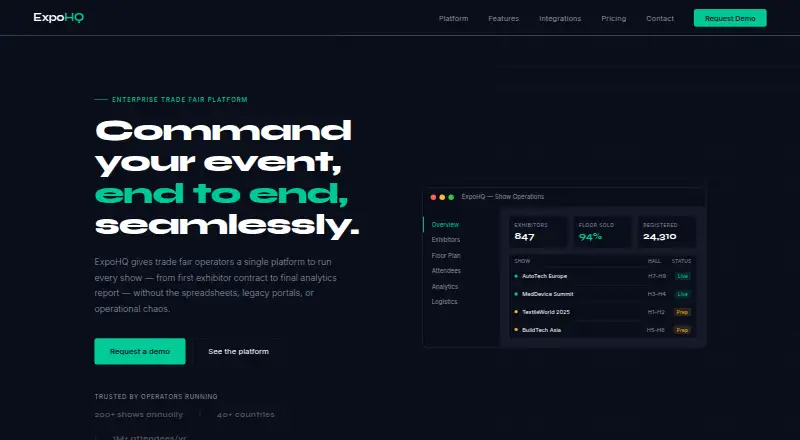 ExpoHQ's website