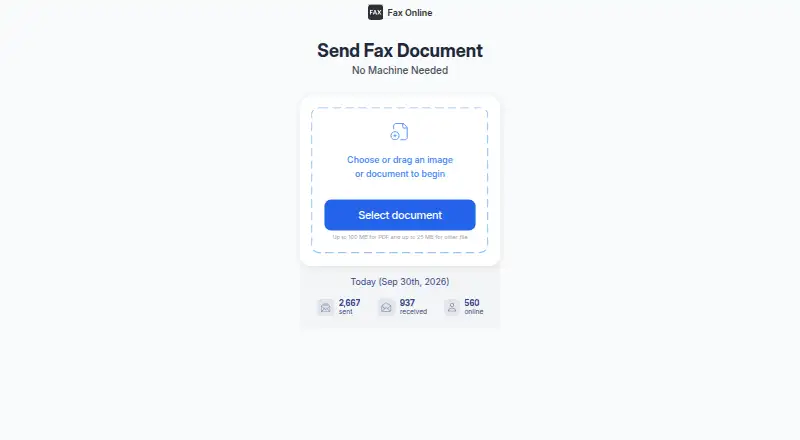 Fax App's website