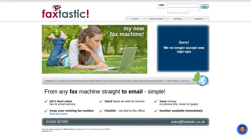 faxtastic!'s website
