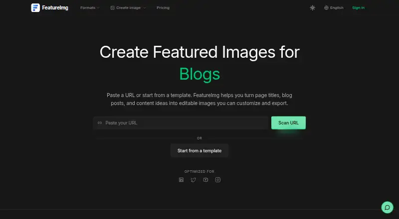 FeatureImg's website