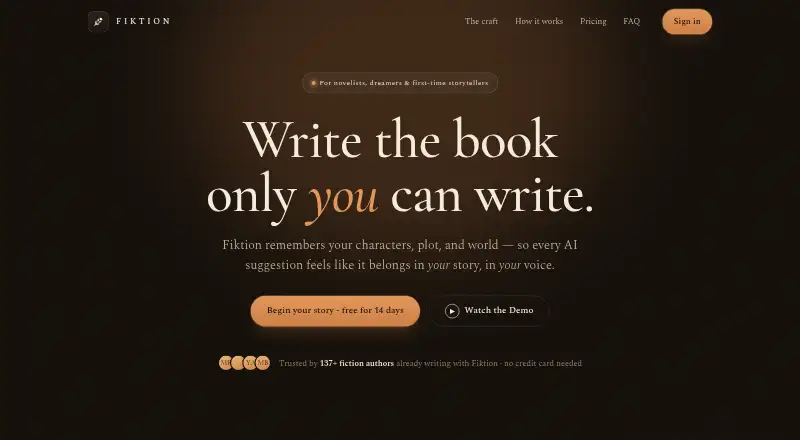 Fiktion's website