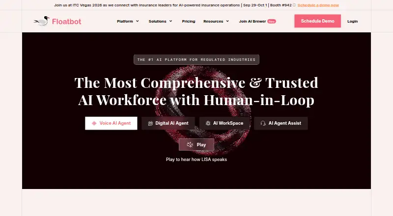Floatbot AI's website