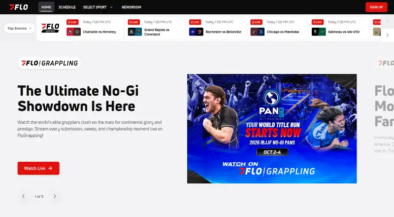 FloSports's website