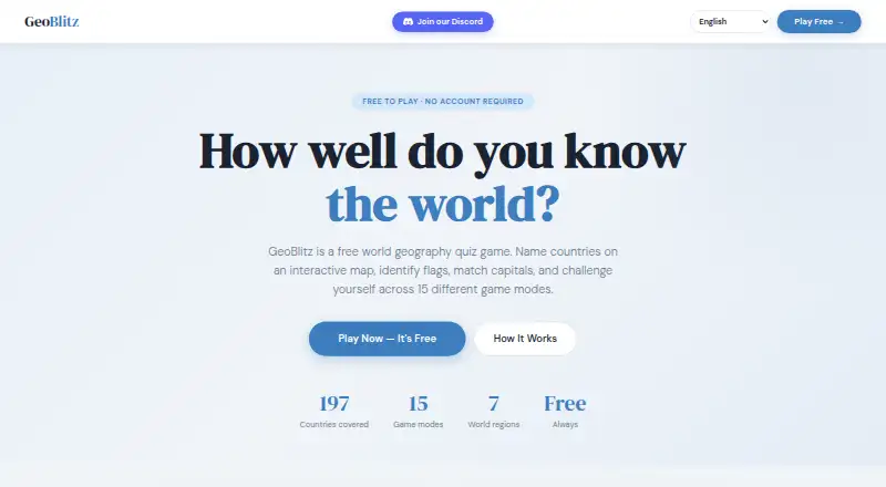 GeoBlitz's website