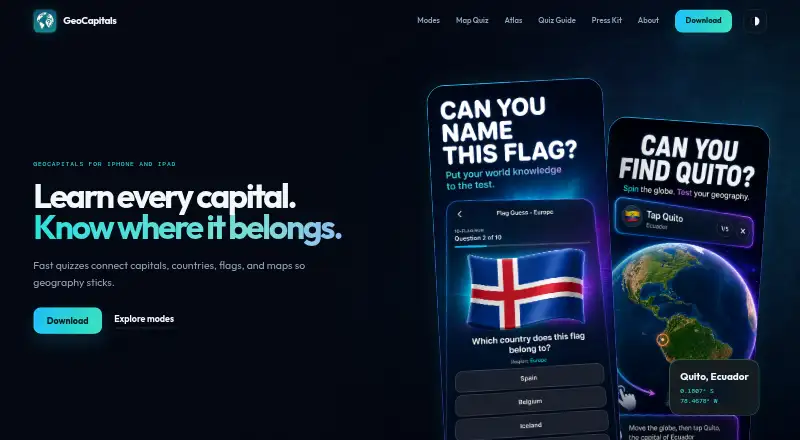 GeoCapitals's website