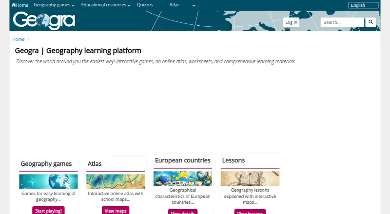 Geogra's website