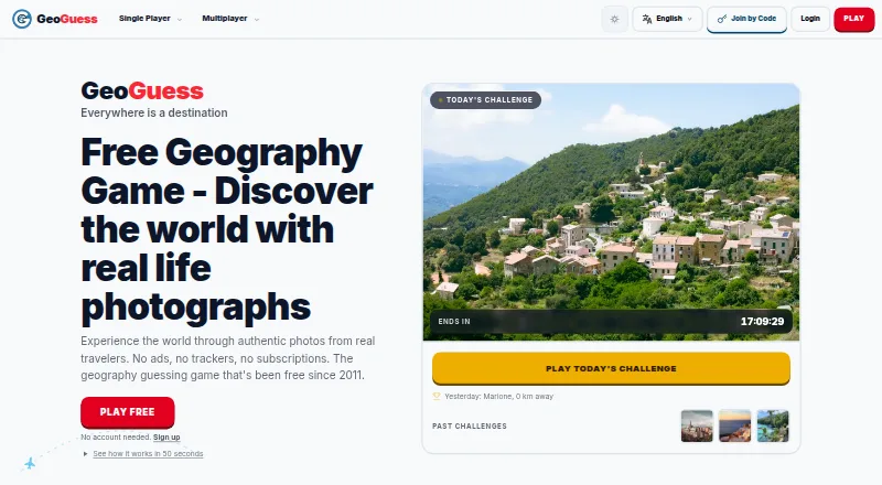 GeoGuess's website