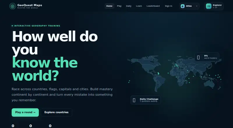 GeoQuest Maps's website