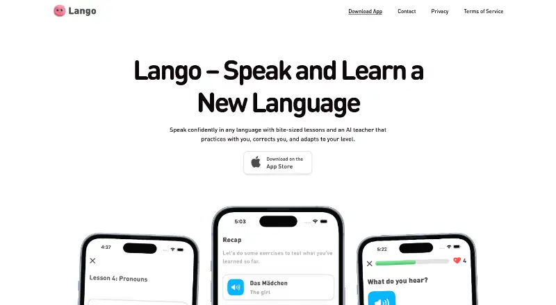 Lango's website