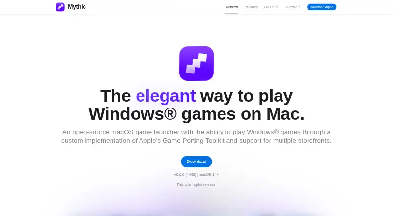 Mythic's website