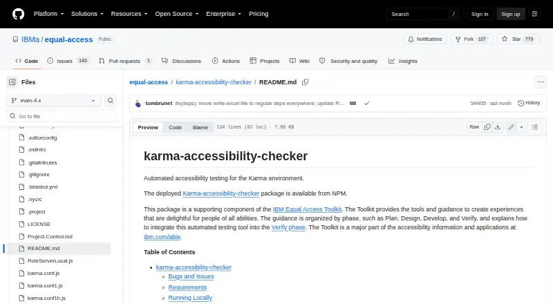 karma-accessibility-checker's website