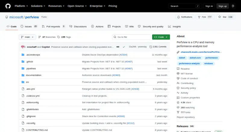 PerfView's website
