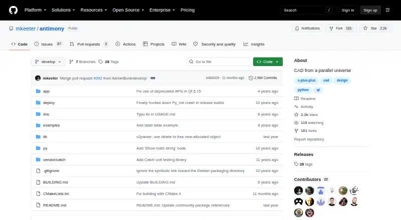 Antimony's website