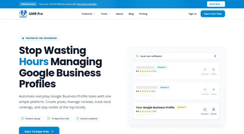GMB Pro's website