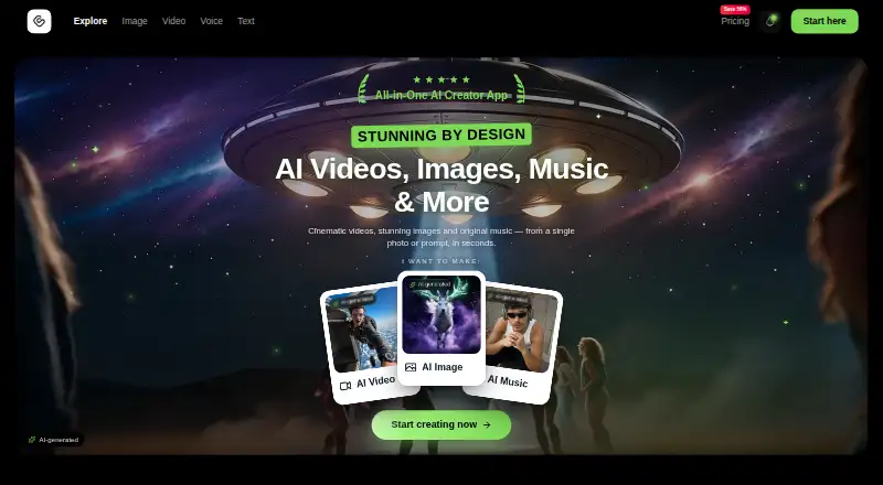 GoCrazyAI's website