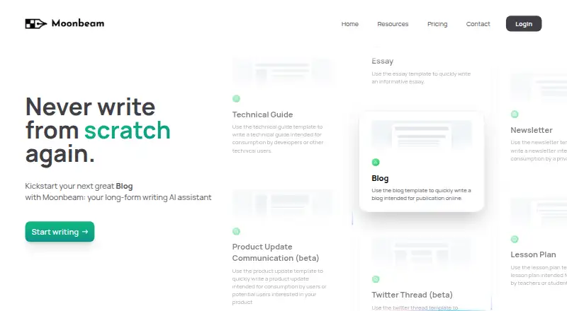 Moonbeam's website